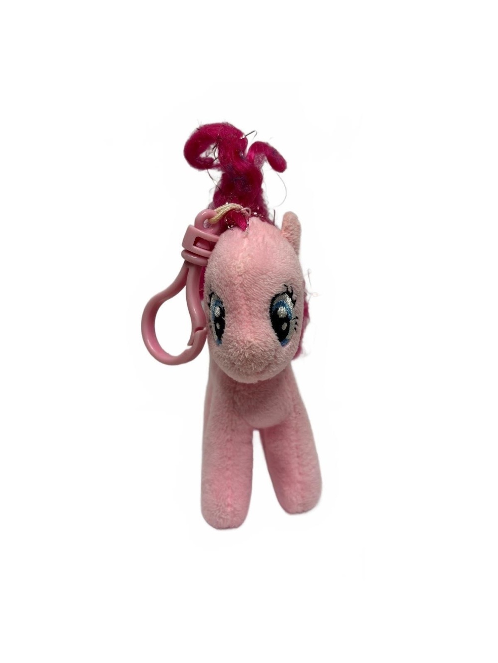 Ty Pinkie Pie My Little Pony Mini Plush 5” Key Clip Keychain Sparkley Pink MLP